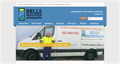 Desktop Screenshot of bellsinsulation.com.au